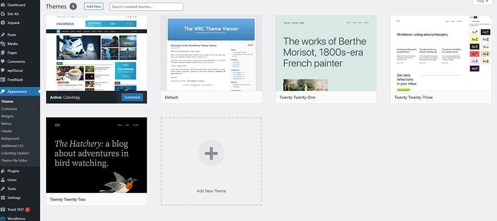 How to customise themes in WordPress Website Builder?