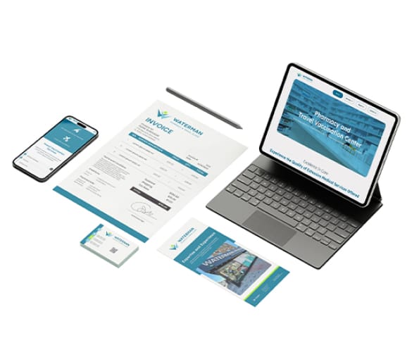 Modern website design for Waterman Pharmacy with appointment