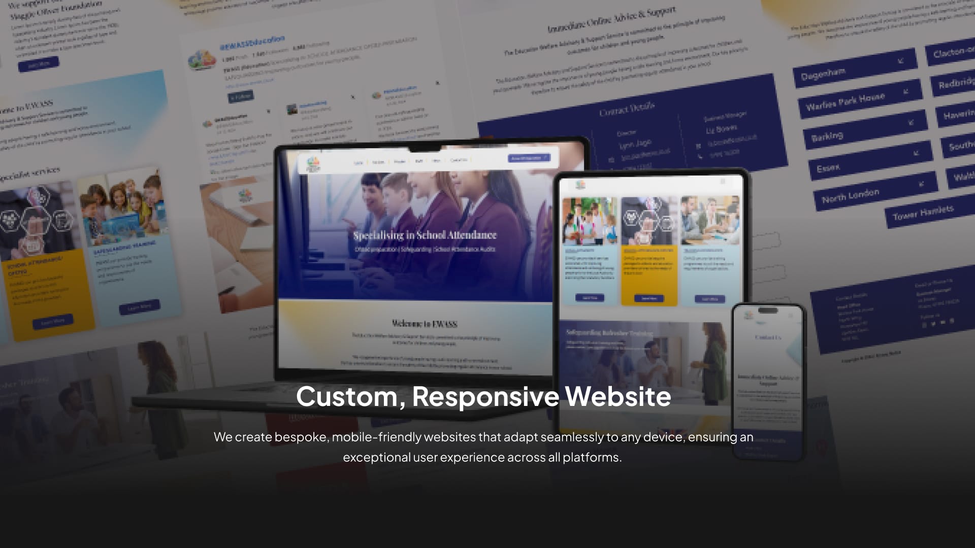 Custom & Responsive Website design in Braintree, Essex