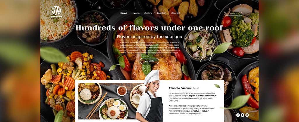 stunning home page design