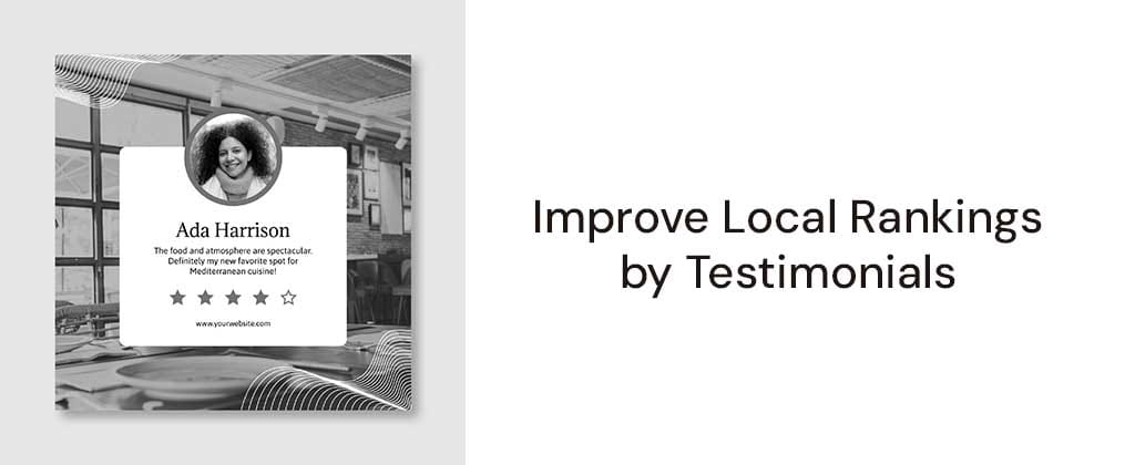 Reviews to improve local SEO