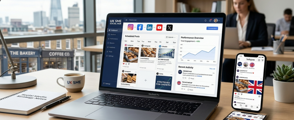Social media campaign planning for UK small businesses.